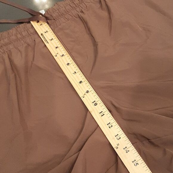 RBX Brown Lightweight Shorts with Drawstring and Zipper Pockets - Picture 6 of 8
